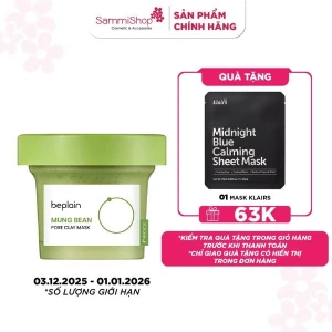 Beplain Mặt nạ đất sét Mung Bean Pore Clay Mask 120ml