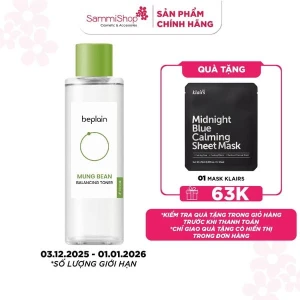 Beplain Nước hoa hồng Mung Bean Balancing Toner 200ml