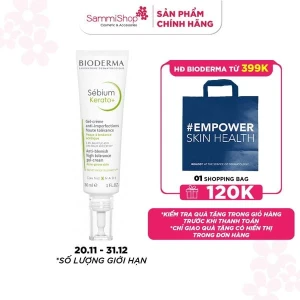 Bioderma Kem dưỡng giảm mụn Sebium Kerato 30ml