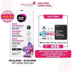 Body Natur Bộ Miếng Dán Tẩy Lông Hair Removal Wax Strips Brazilian Waxing Bikini And Underarm