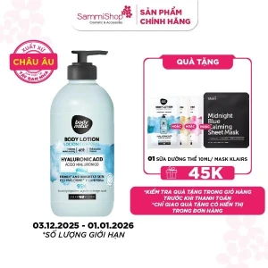 Body Natur Sữa Dưỡng Thể Body Lotion Hyaluronic Acid Firmer And Brighter Skin 275ml