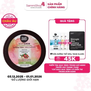 Body Natur Tẩy da chết cơ thể Body Scrub Red Fruits, Pomegranate and Dragon Fruit 200ml