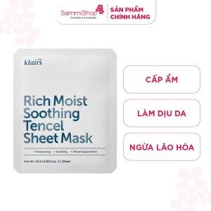 Dear, Klairs Mặt nạ giấy Rich Moist Soothing Tencel Sheet Mask 25ml