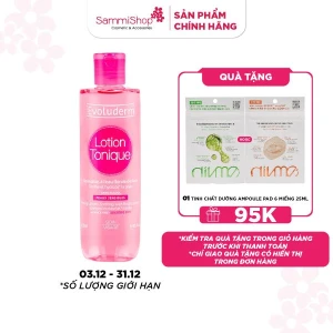Evoluderm Nước hoa hồng Lotion Tonique Apaisante Peaux Sensibles 250ml