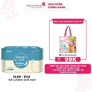 Finetech Băng vệ sinh ban đêm 34cm 6 miếng