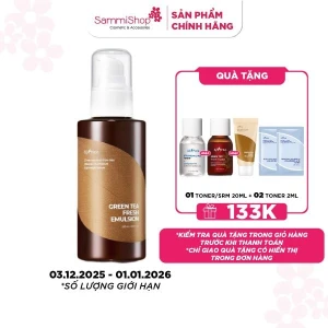 Isntree Sữa Dưỡng Green Tea Fresh Emulsion 120ml