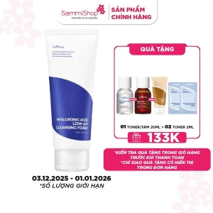 Isntree Sữa Rửa Mặt Hyaluronic Acid Low-PH Cleansing Foam 150ml