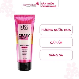 Kiss My Body Sữa dưỡng thể Bright & Shine Perfume Lotion Crazy In Love 226g