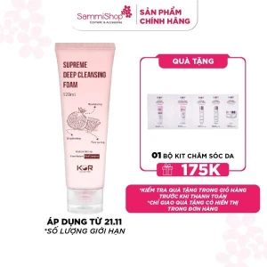 Kor Sữa rửa mặt sạch sâu Supreme deep cleansing foam 100ml
