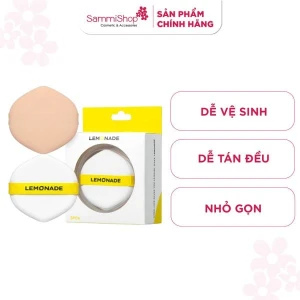 Lemonade bộ 3 bông phấn tán nền cushion puff set - 3pcs 6.9g