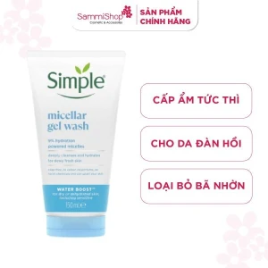 Simple Gel rửa mặt Micellar Gel Wash 150ml