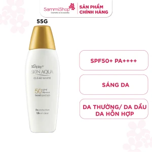 Sunplay Sữa chống nắng Skin Aqua Clear White SPF50 PA 55g