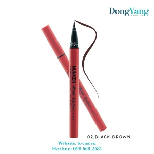 Bút Kẻ Mắt Eyeliner Red Cookies Màu 02 Nâu Đen Sắc Nét Lâu Trôi Hàn Quốc