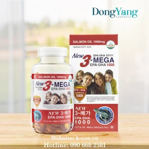 Dầu Cá NEW 3- MEGA Bổ Sung Dha Epa 1000mg Hộp 300 viên Hàn Quốc