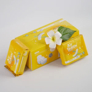 Hộp 4 Gói Băng Vệ Sinh Siêu Mỏng Cánh Air Queen - Size M- Gói 5 Miếng