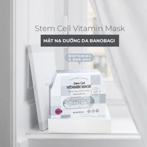 Mặt Nạ Ngăn Ngừa Lão Hóa Banobagi Stem Cell Vitamin Whitening & BHA-AHA