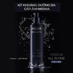 Nước Hoa Hồng Cấp Ẩm Da Dành Cho Nam Missha For Men Aqua Breath Toner