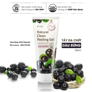 Tẩy tế bào chết Ekel quả dâu rừng Natural Clean Peeling Gel Acai Berry 180ml ( Date 2026 )