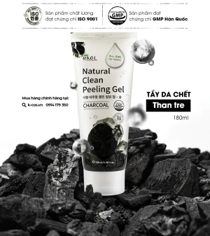 Tẩy tế bào chết than tre Ekel Charcoal 180ml ( Date 2026 )