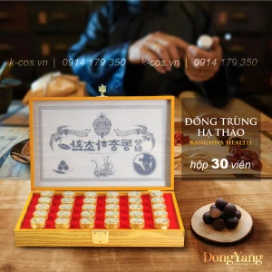 Viên Uống Đông Trùng Hạ Thảo KangHwa Hộp Gỗ Gold 30 Viên
