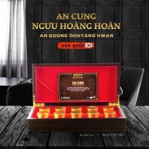 Viên Uống Ngăn Ngừa Đột Quỵ An Cung Ngưu Hoàng Hoàn Hộp Gỗ 10 Viên