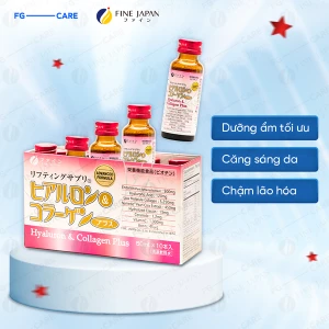 Nước uống dưỡng da Fine Japan Hyaluron & Collagen Plus 10 Chai 50ml