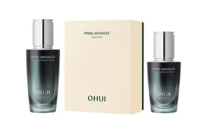 Bộ Tinh Chất Ngăn Ngừa Lão Hóa Ohui Xanh Prime Advancer De-Aging Ampoule Serum 50ml 20ml