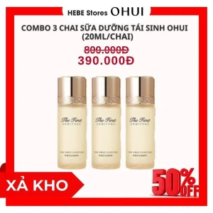 Combo 3 Chai Sữa Dưỡng Tái Sinh Da Ohui The First Geniture Emulsion Mini 20ml