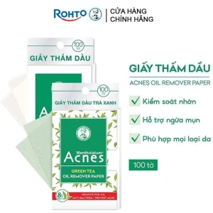 100 tờ Giấy Thấm Dầu Acnes Giúp Kiểm Soát Nhờn, Hạn Chế Mụn Oil Remover Paper