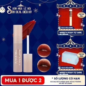 Academia Collection Son Kem Merzy Siêu Lì, Lâu Trôi, Lên Màu Chuẩn Academia Mellow Tint 4g