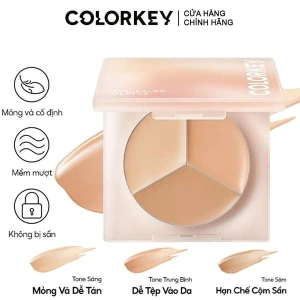 Bảng Che Khuyết Điểm Colorkey Ba Màu Targeting Three-colour Concealer Palette 3.9g