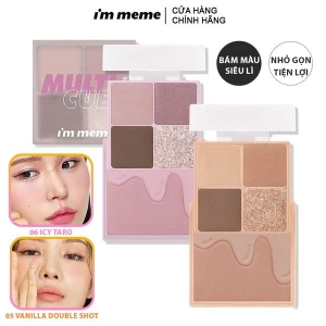 Bảng Phấn Mắt Và Má Hồng 2in1 I'm Meme Cho Lớp Make Up Xinh Xắn, Ngọt Ngào I'm Multi Cube 7.7g