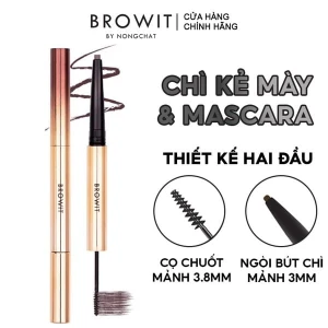 Chì Kẻ Mày Và Mascara 2in1 Browit Lâu Trôi Ultra Fine Duo Eyebrow Pencil & Mascara 0.16g 1.26g