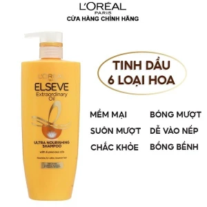 Dầu Gội Giúp Tóc Suôn Mượt Chiết Xuất Tinh Dầu Hoa L'oreal Elseve Extraordinary Oil Ultra Nourishing Shampoo 620ml