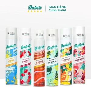 Dầu Gội Khô Batiste Giúp Làm Sạch, Tóc Bồng Bềnh Dry Shampoo 200ml