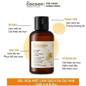 Gel Rửa Mặt Cocoon Bí Đao Hỗ Trợ Giảm Dầu Và Mụn Winter Melon Cleanser