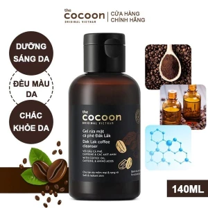 Gel Rửa Mặt Cocoon Làm Sạch Dịu Nhẹ Chiết Xuất Cà Phê Đắk Lắk Giúp Da Tươi Sáng