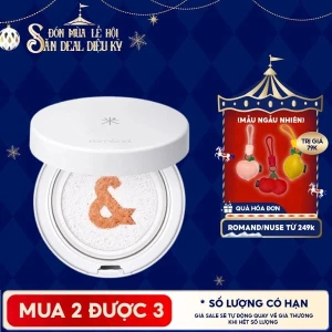 Kem Chống Nắng Dạng Cushion Romand Thuần Chay Back Me Tone Up Sun Cushion SPF50 /PA 11g