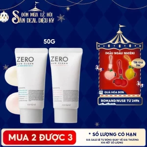 Kem Chống Nắng Romand Kiêm Kem Lót Bảo Vệ Da Hiệu Quả Zero Sun Clean SPF50 /PA 50g