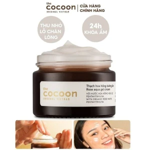 Kem Dưỡng Ẩm Dạng Thạch Cocoon Từ Hoa Hồng Tươi Giúp Nuôi Dưỡng & Khóa Ẩm Rose Aqua Gel Cream
