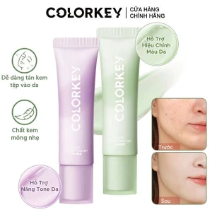 Kem Lót Trang Điểm Colorkey Mỏng Nhẹ, Nâng Tông, Làm Đều Màu Da Light Weight Polish Primer 30g