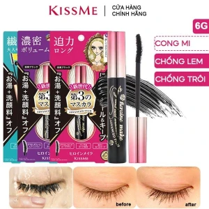 Mascara Chuốt Mi Kissme Làm Cong Mi, Chống Lem, Chống Trôi Hiệu Quả Heroine Mascara Advance Film 6g