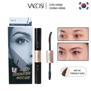 Mascara Vacosi 2 Trong 1 Làm Dài Và Cong Mi Tự Nhiên Lash Domination Mascara 10g - VM09