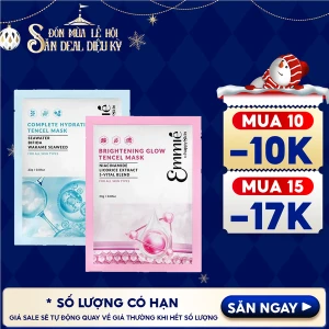 Mặt Nạ Emmié By HappySkin Cấp Ẩm, Dưỡng Sáng Da Tencel Mask