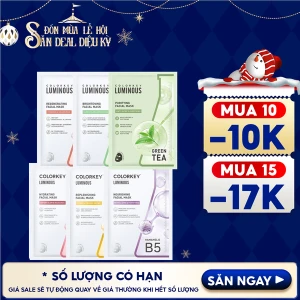 Mặt Nạ Giấy Colorkey Dưỡng Ẩm, Làm Dịu Da, Hỗ Trợ Dưỡng Sáng Facial Mask