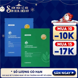 Mặt Nạ Miếng Caryophy Làm Dịu, Hỗ Trợ Phục Hồi Dành Cho Da Dầu Mụn Portulaca Mask Sheet