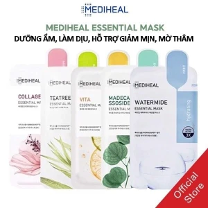 Mặt Nạ Miếng Mediheal Cấp Ẩm, Hỗ Trợ Dưỡng Trắng, Cải Thiện Nếp Nhăn Essential Mask