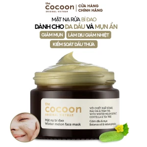 Mặt Nạ Rửa Cocoon Bí Đao Hỗ Trợ Giảm Dầu Và Mụn Winter Melon Face Mask