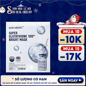 Mặt Nạ Sur.Medic Hỗ Trợ Dưỡng Trắng Da Bright Glutathione Mask 30g
