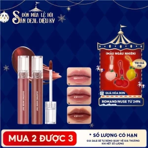 Màu 1-17 Son Tint Nước Romand Siêu Lì, Lâu Trôi Glasting Water Tint 4g